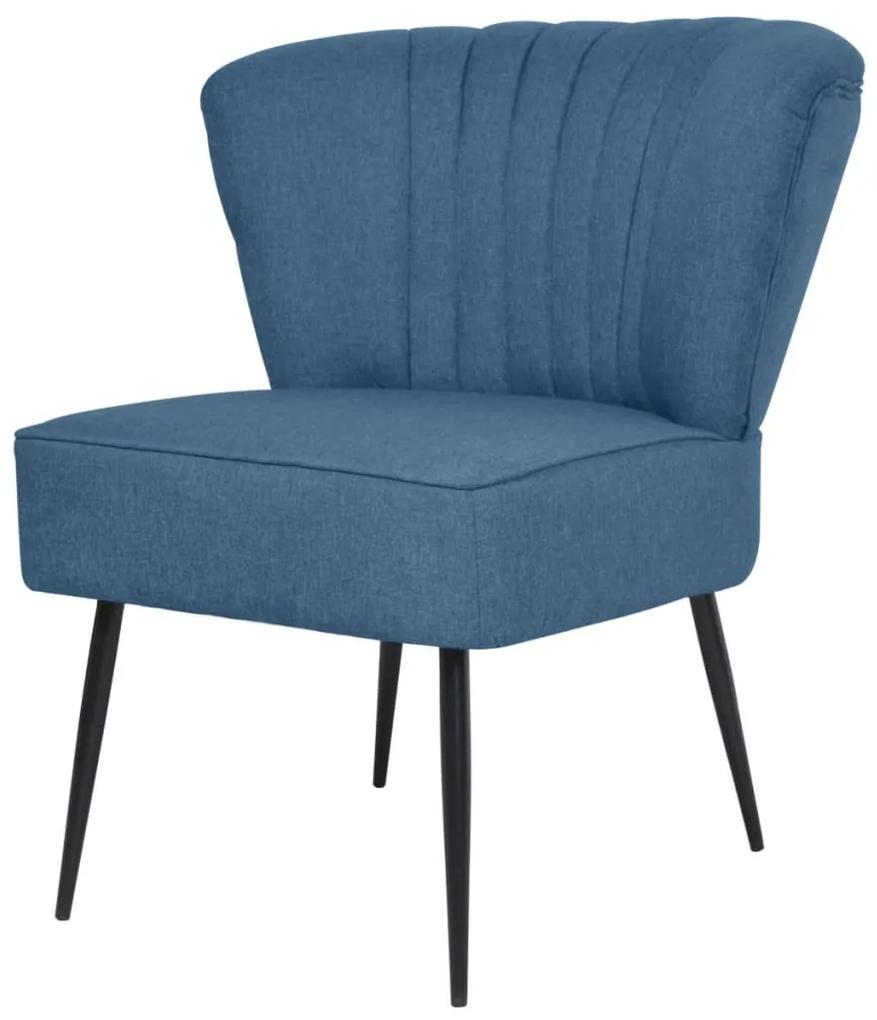 244098 vidaXL Cadeira de cocktail tecido azul