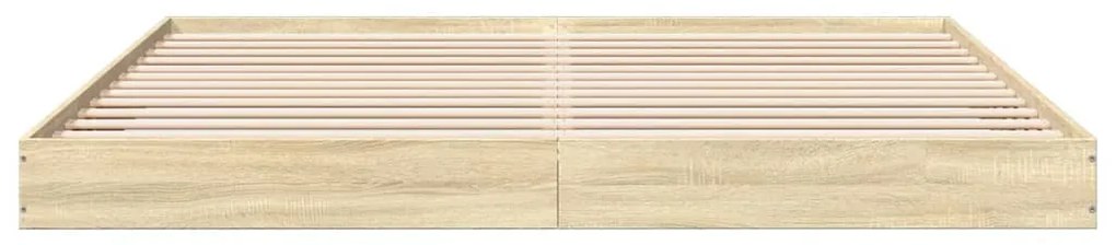Estrutura cama s/ colchão 180x200cm carvalho sonoma