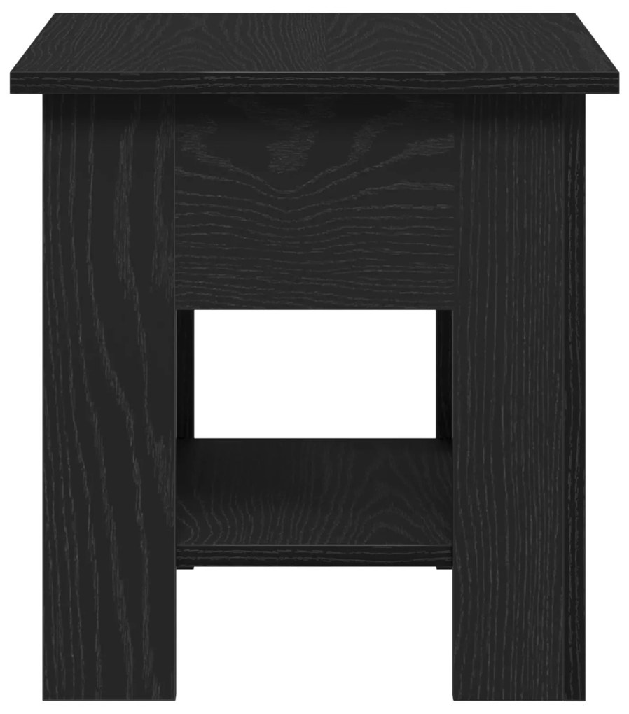 Mesa de Centro vidaXL Carvalho Preto 40x40x42 cm Madeira de Engenharia