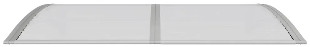 Toldo de porta cinzento 150x100 cm policarbonato