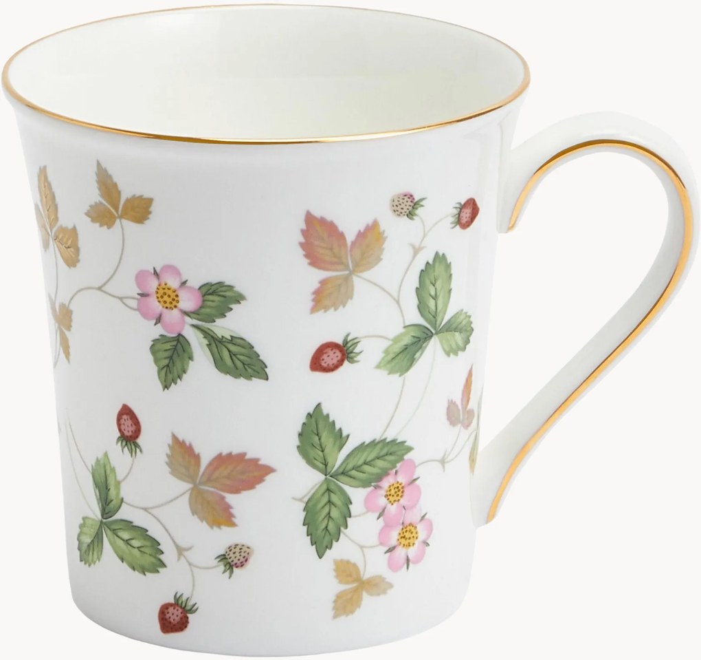 Caneca em Fine Bone China Wild Strawberry