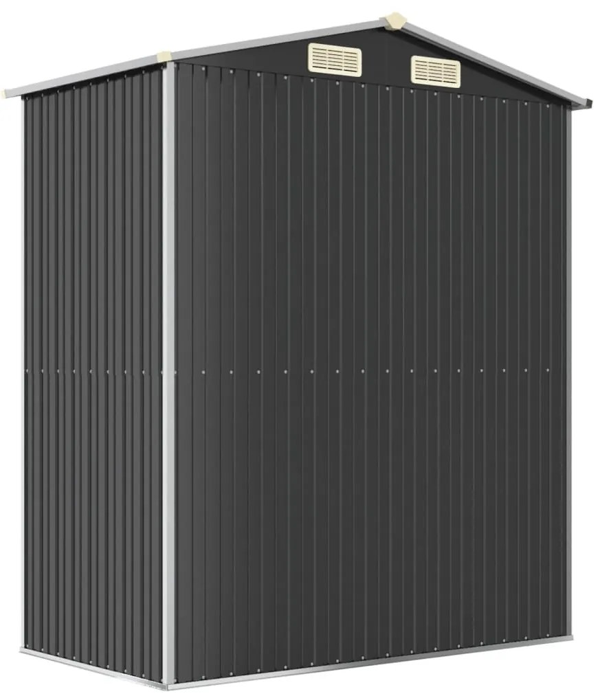 Abrigo de jardim 192x108x223 cm aço galvanizado antracite