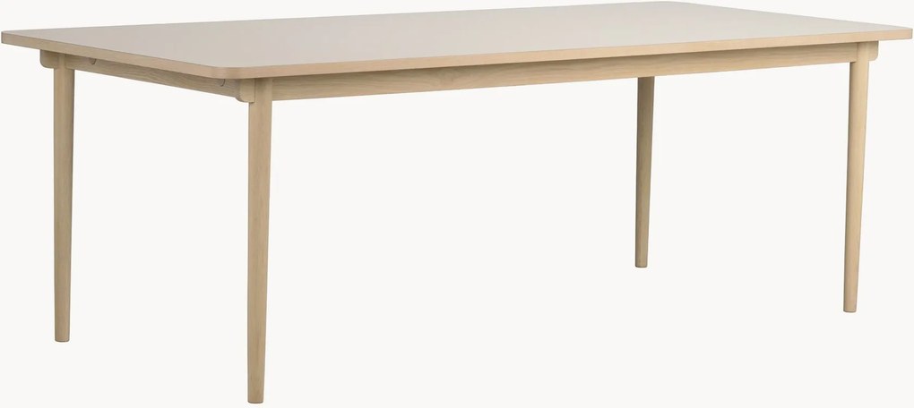Mesa de jantar extensível em madeira de carvalho Fairmount, 220/265 x 95 cm