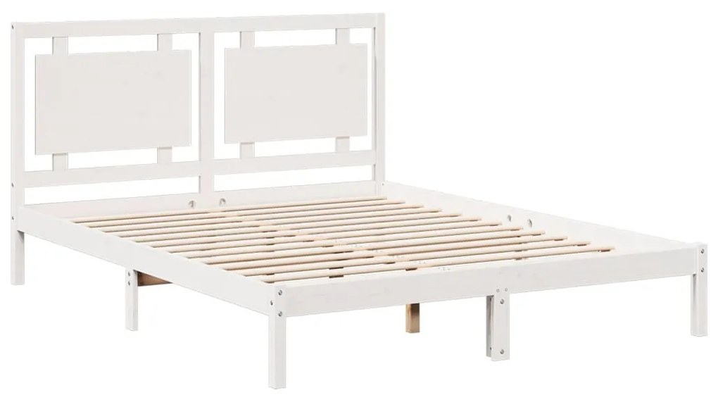 Cama extra longa sem colchão 140x210 cm madeira maciça