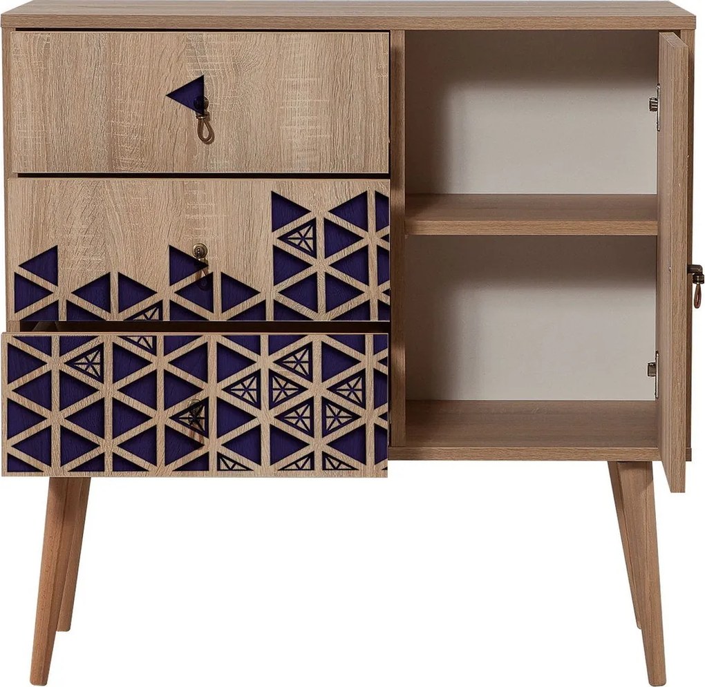 Cômoda Verybox – Carvalho Sonoma – 90 x 90 x 40 cm