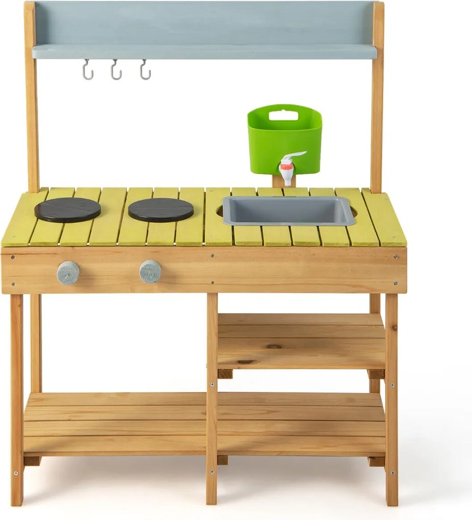 Cozinha Infantil "Piccolo Natura" em Madeira com Fregadero e Grifo Rea