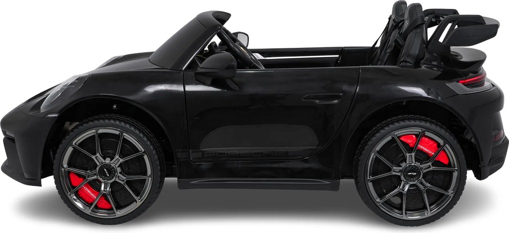 Carro elétrico para Crianças 24V 4x4 2 lugares Porsche 911 GT 3, Rodas Espuma EVA Preto