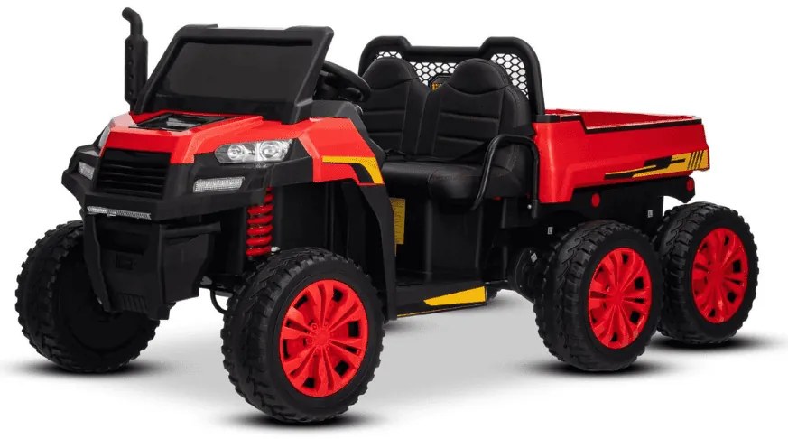 Carro elétrico para crianças RIDER 24V com tração nas quatro rodas (4X 200W), 2 Lugares bateria de lítio, rodas EVA, assento duplo em couro sintético