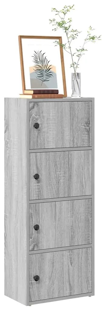 Estante 40x24x102 cm derivados de madeira cinzento sonoma