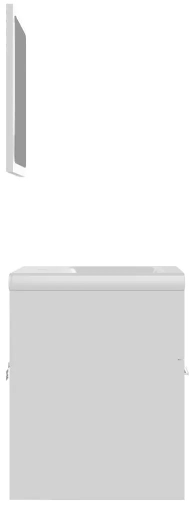 Conjunto de móveis de casa de banho contraplacado branco