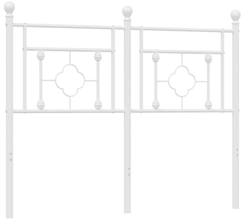 Cabeceira de cama 120 cm metal branco
