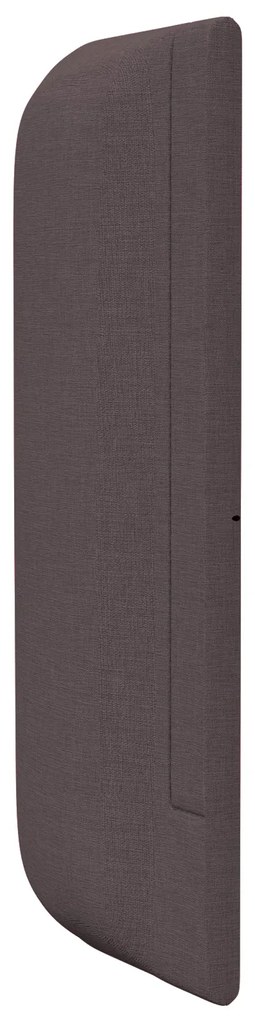 Arestas de Cabeceira 2 pcs Quadradas de Tecido Castanho Escuro
