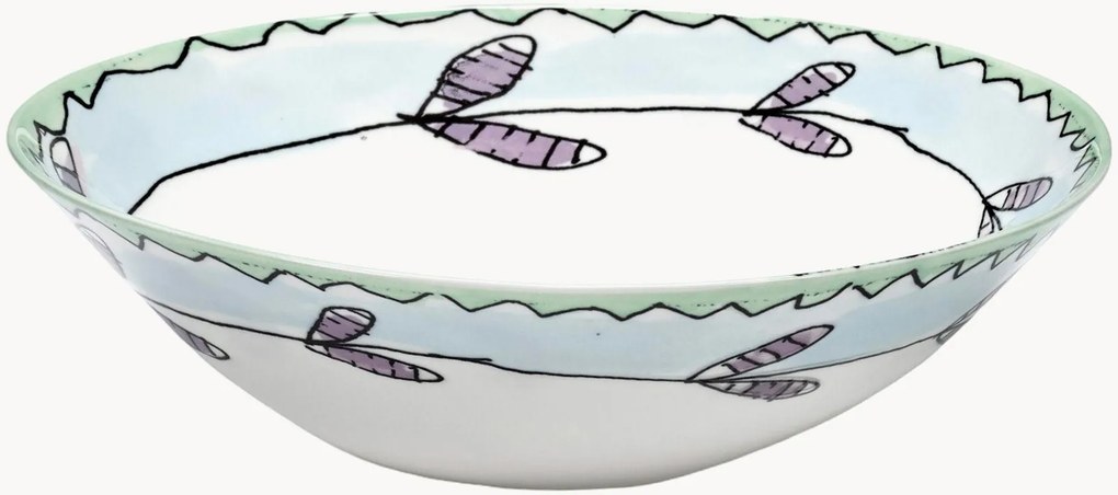 Taças em porcelana Fine Bone China Midnight Flowers, conjunto de 2
