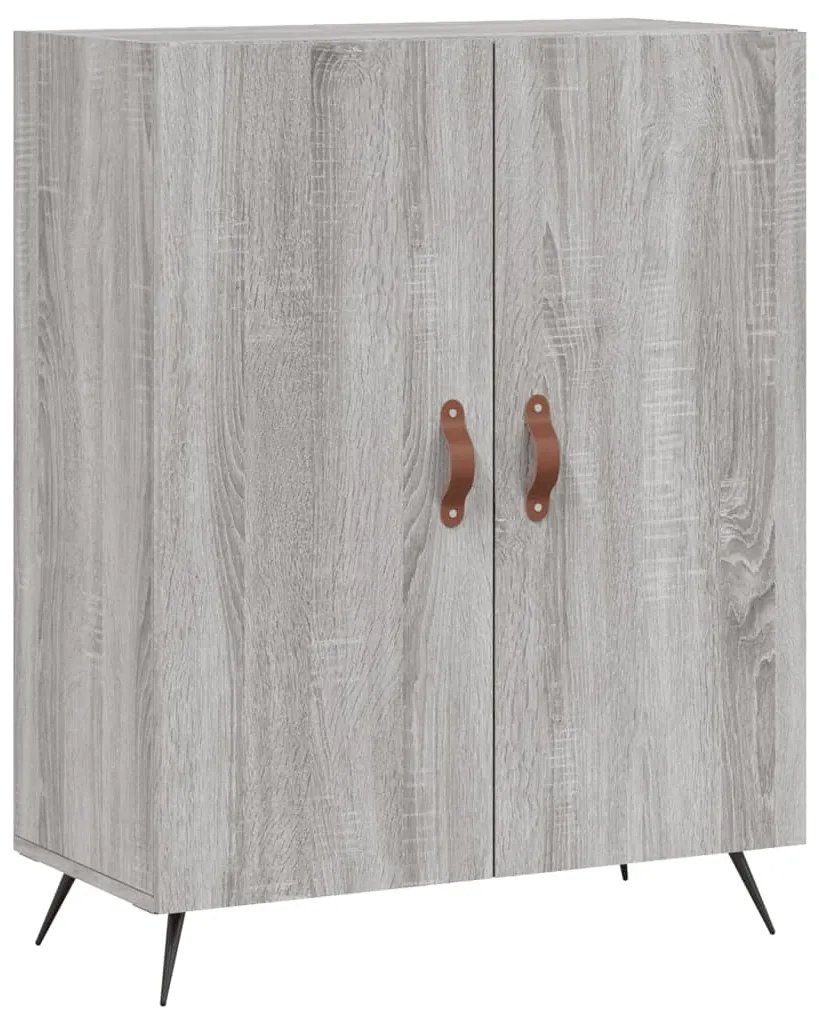 Armário alto 69,5x34x180 cm derivados de madeira sonoma cinza