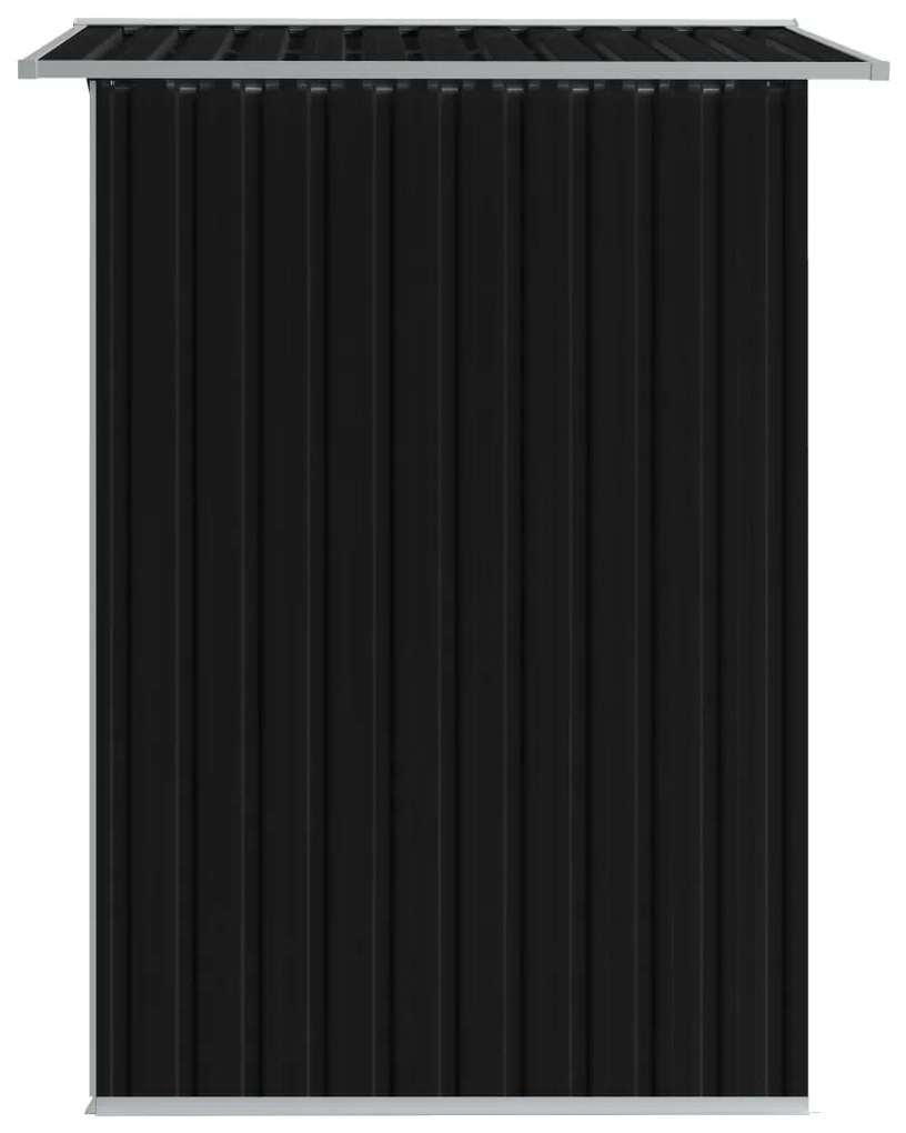Abrigo de jardim 204x132x186 cm aço antracite