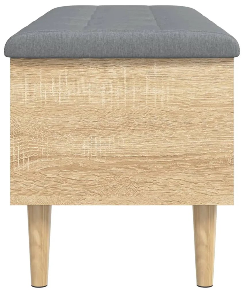 Banco arrumação 102x42x46 cm derivados madeira carvalho sonoma