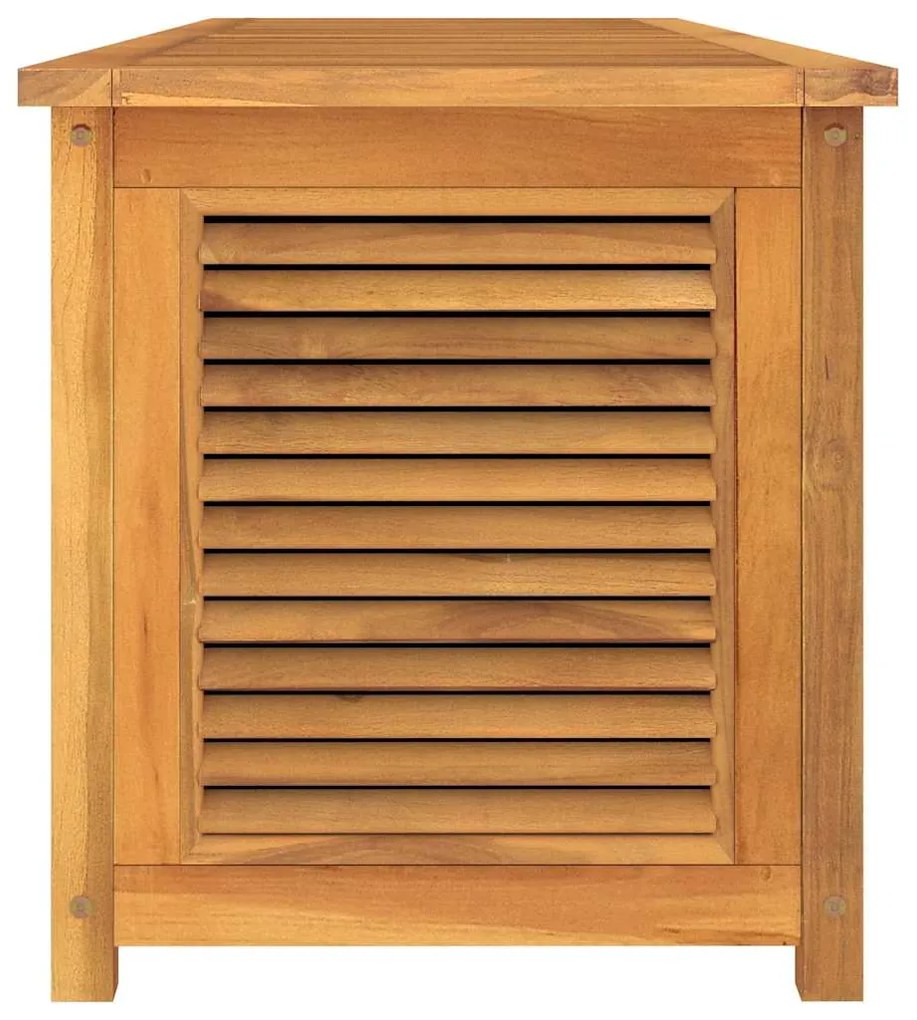 Caixa de arrumação para jardim com saco 200x50x55cm teca maciça