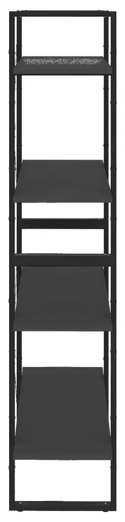 Estante com 4 prateleiras 80x30x140 cm derivados madeira cinza