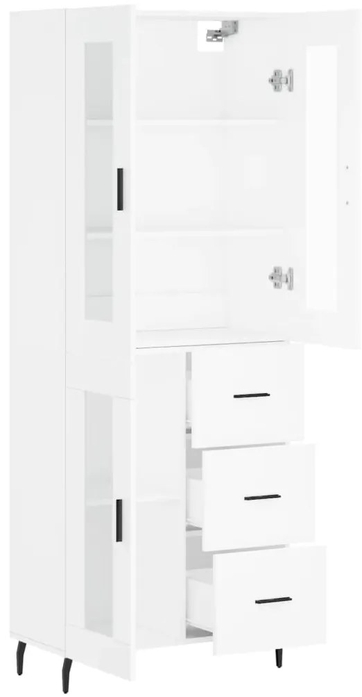Armário alto 69,5x34x180 cm derivados de madeira branco