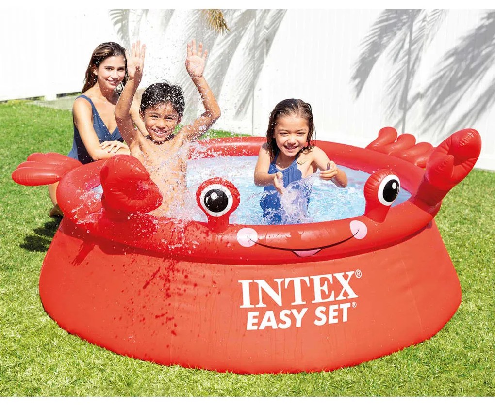 3202880 INTEX Piscina insuflável caranguejo feliz Easy Set 183x51 cm