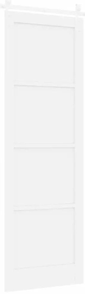 Porta Deslizante vidaXL com Conjunto de Ferragens Branca 78x232 cm Mad