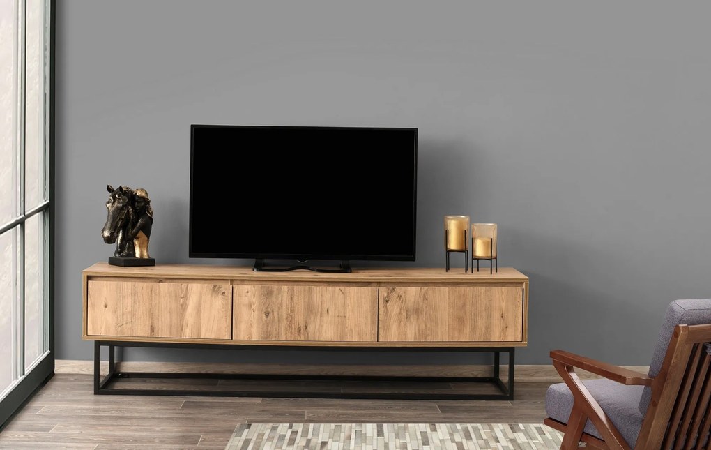 Móvel TV Tılsım – Preto – 180x50x40 cm