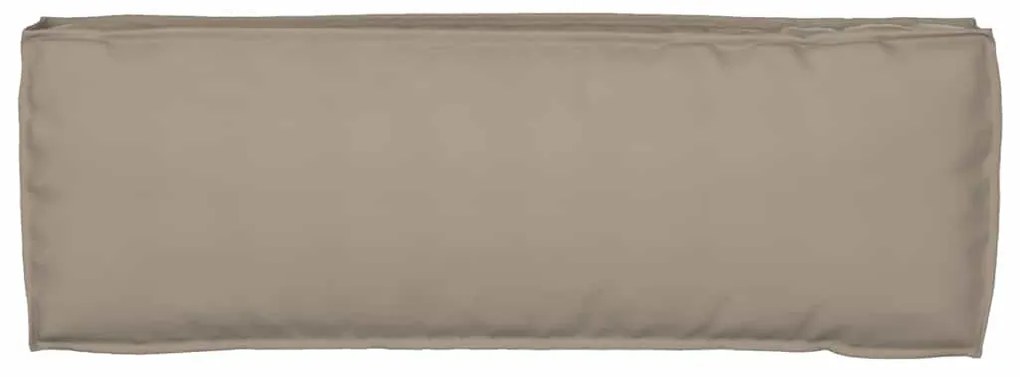 almofadas de palete para banco 2 pcs taupe 120x40x8 cm tecido oxford