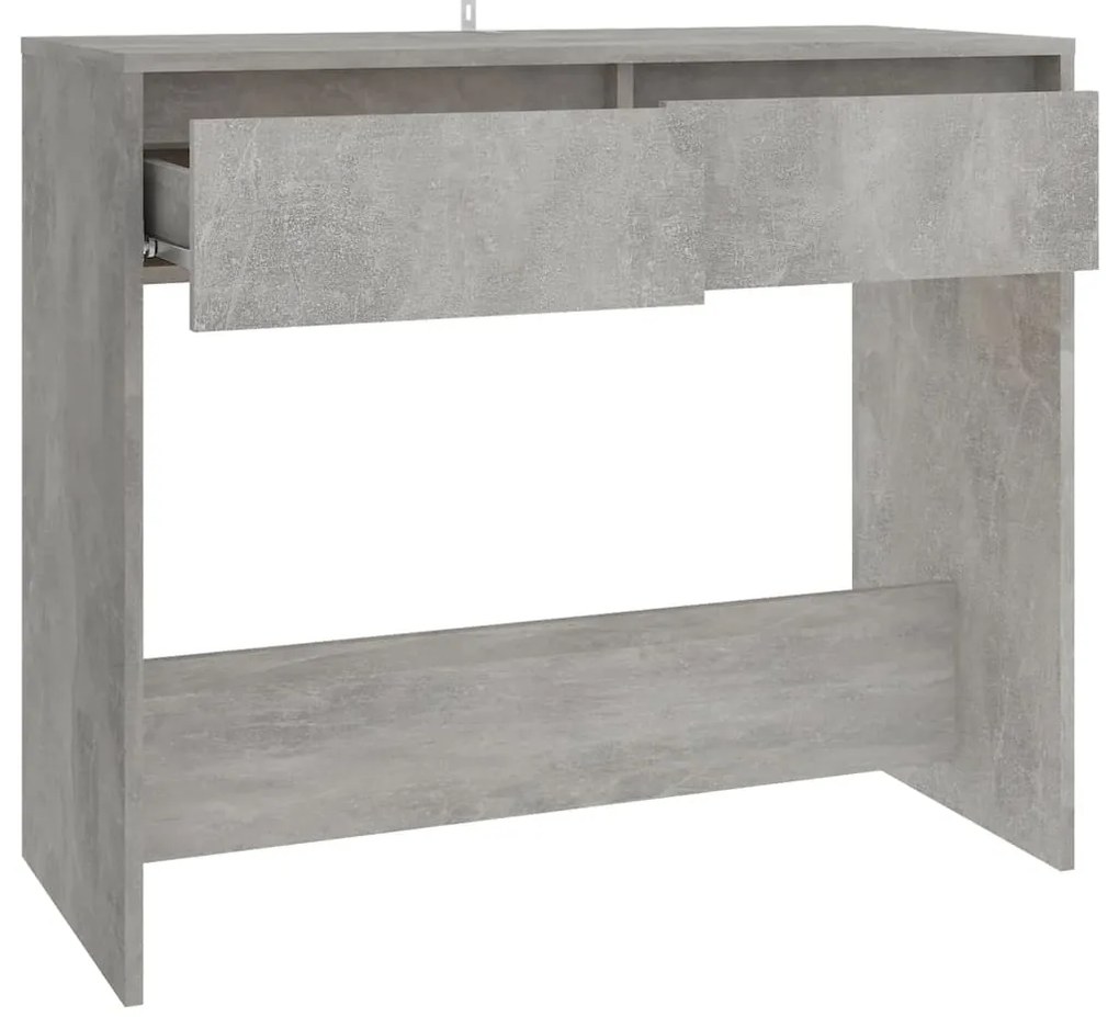 Mesa consola 89x41x76,5cm derivados de madeira cinzento-cimento