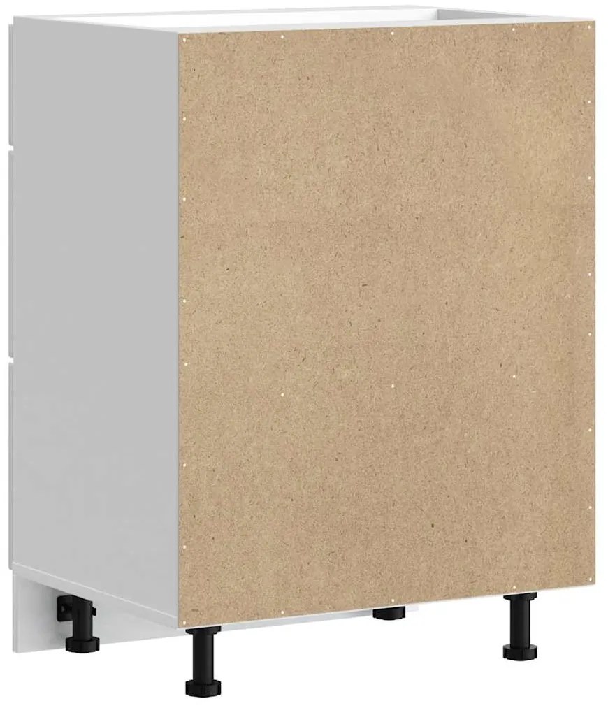 Armário de cozinha baixo Kalmar branco alto brilho