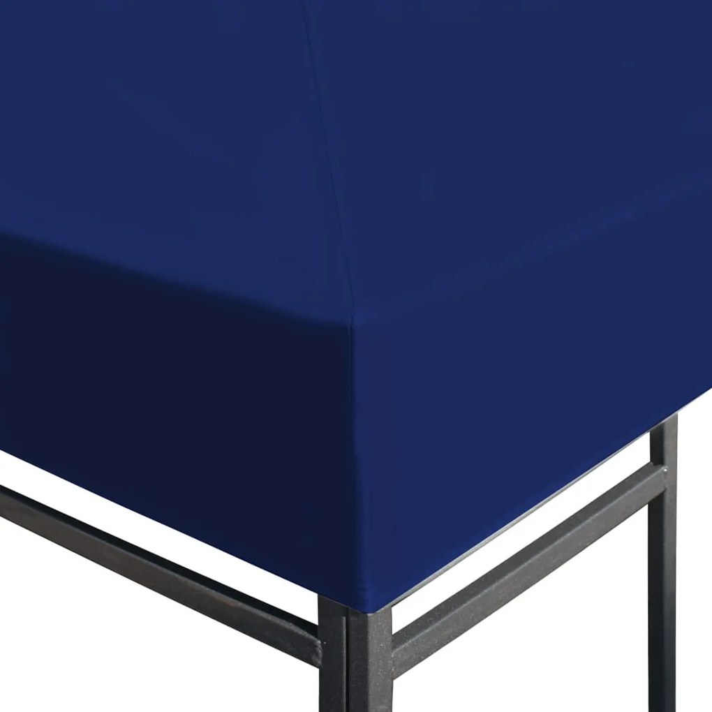 Cobertura gazebo c/ 2 camadas 310 g/m² 4x3 m azul