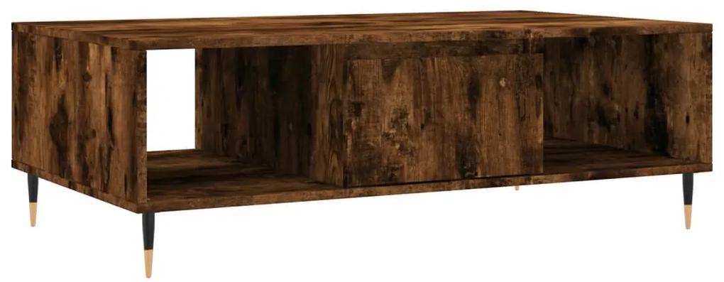 Mesa de centro 104x60x35 cm derivados madeira carvalho fumado