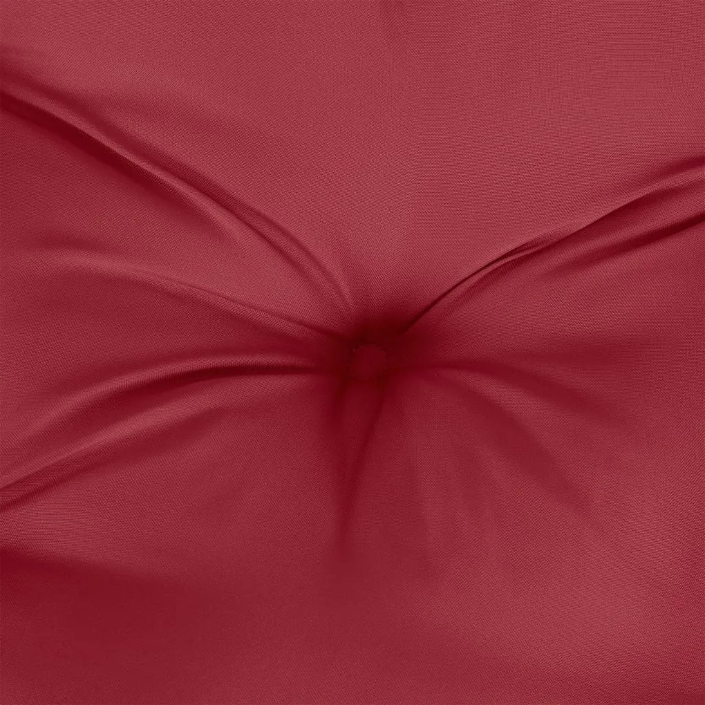 Almofadão p/ banco de jardim 120x50x7 cm tecido vermelho tinto