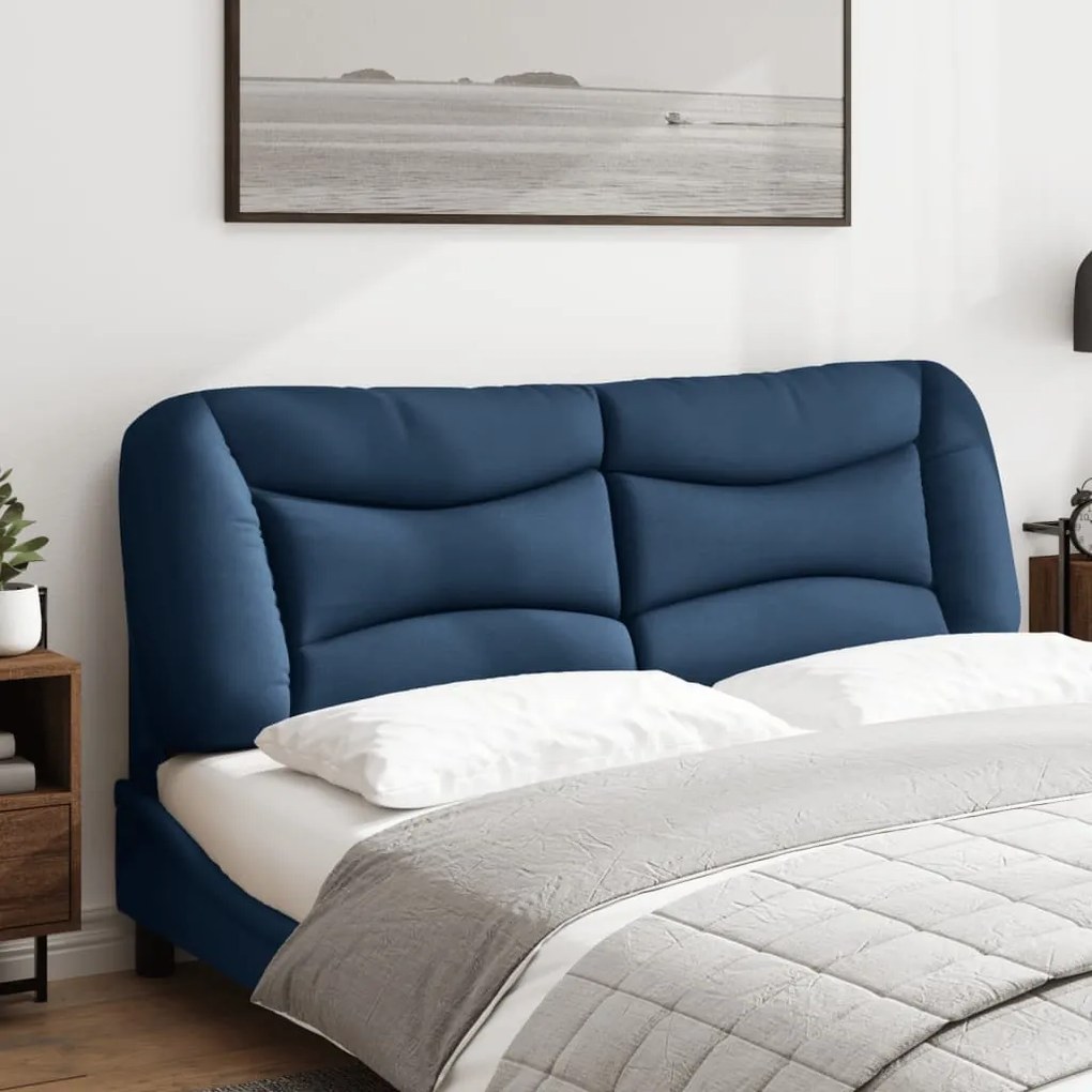 Almofadão de cabeceira 160 cm tecido azul