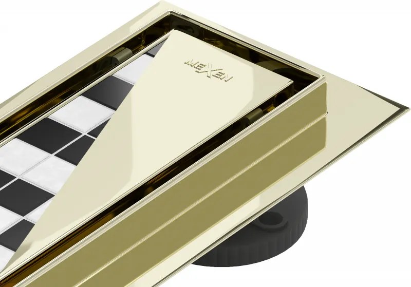 Mexen Flat M13 escoamento linear 2em1 60 cm, dourado - 1510060-15