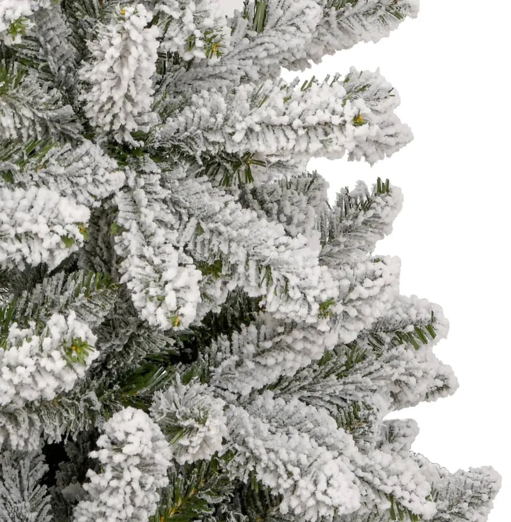 Árvore de Natal artificial articulada c/ flocos de neve 270 cm