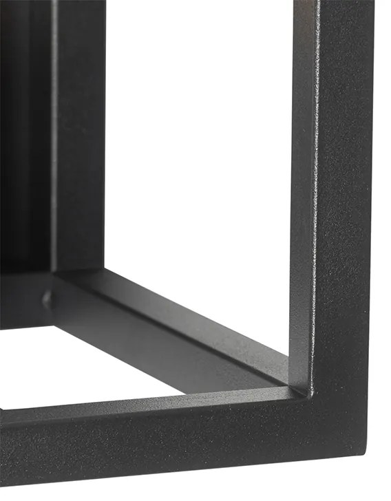 Candeeiro de parede industrial preto - Cage