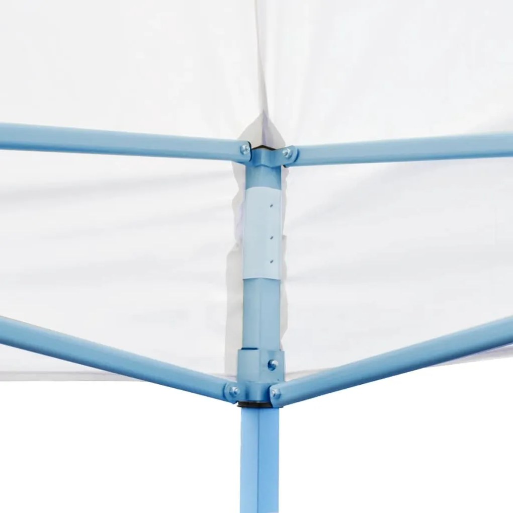 Tenda festa pop-up dobrável c/ paredes laterais 3x6m aço branco