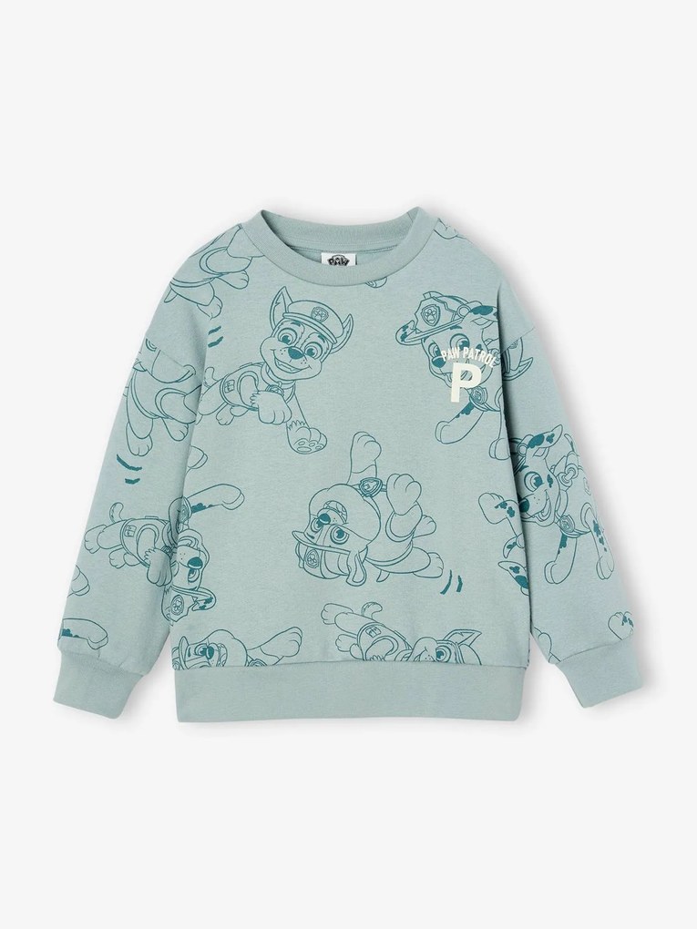 Sweat Patrulha Pata®, para criança verde-água