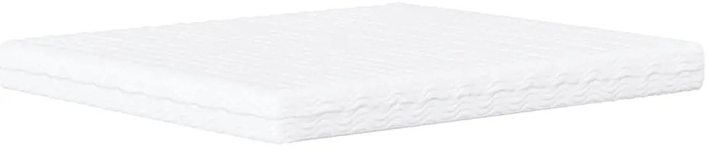 Cama com colchão 160x200 cm couro artificial preto