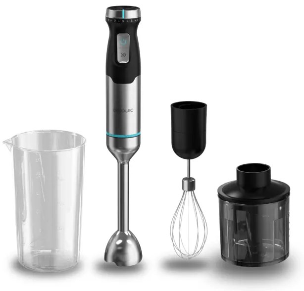 Varinha mágica Power Pulsar 2300MAX Cream&Crrush com potência máxima de 2300 W, Tecnologia Crossblades com lâminas de 4 folhas com revestimento de tit