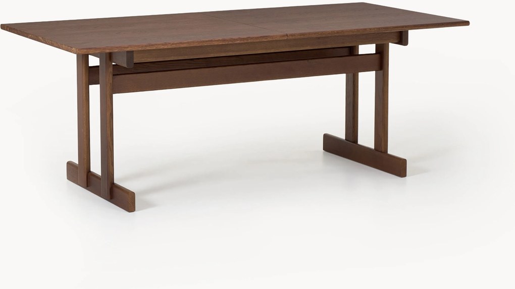 Mesa de jantar extensível em madeira de carvalho Brynn, vários tamanhos