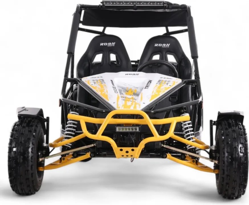 Buggy gasolina para crianças 200cc Triton 200 R8 Amarelo