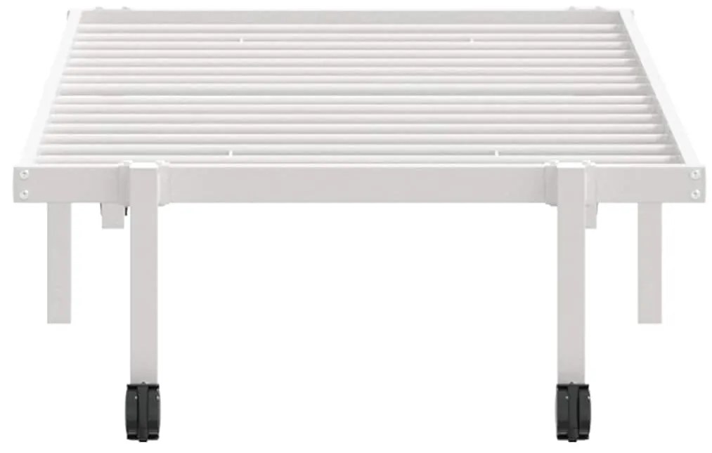 Estrutura de cama sem colchão Dobrável 80x200 cm aço branco