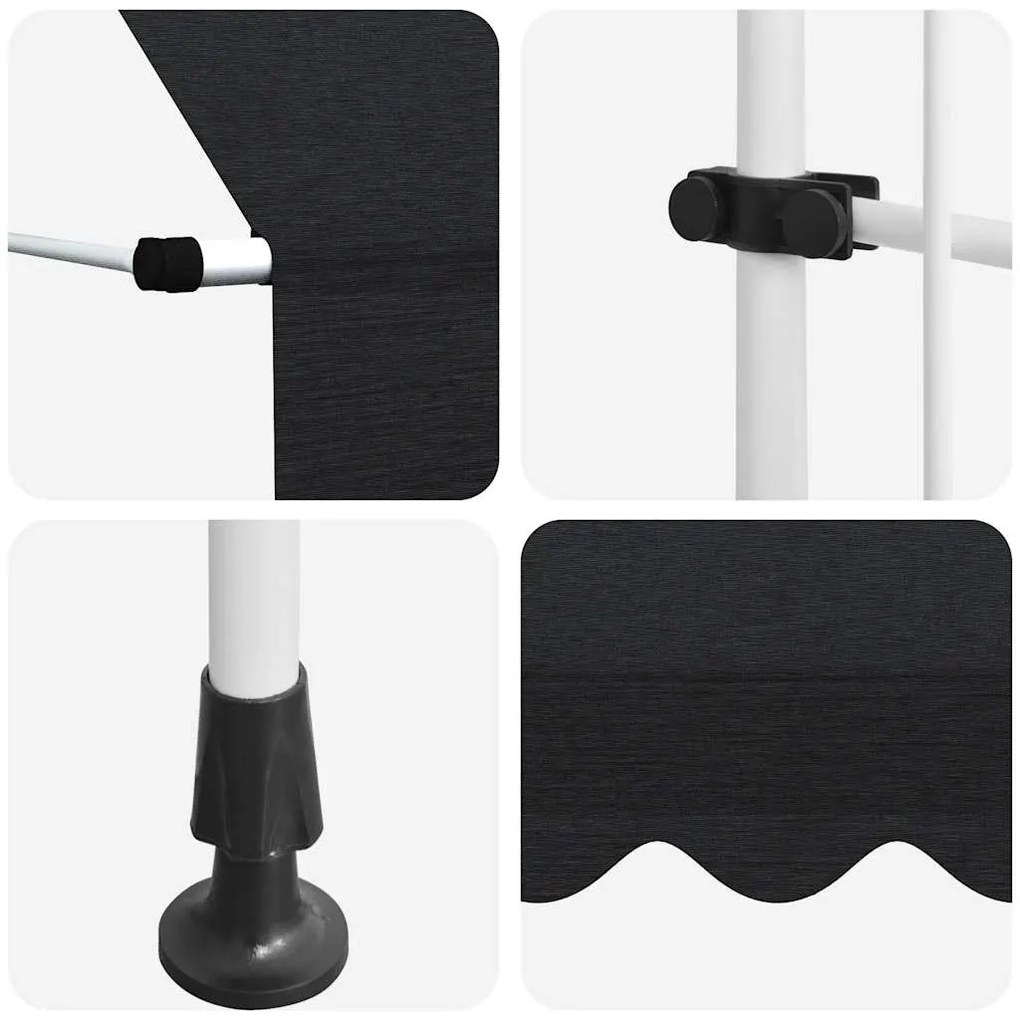Toldo retrátil manual 250 cm antracite