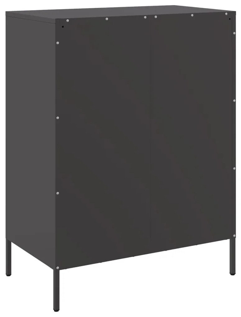 Aparador 68x39x89 cm aço preto