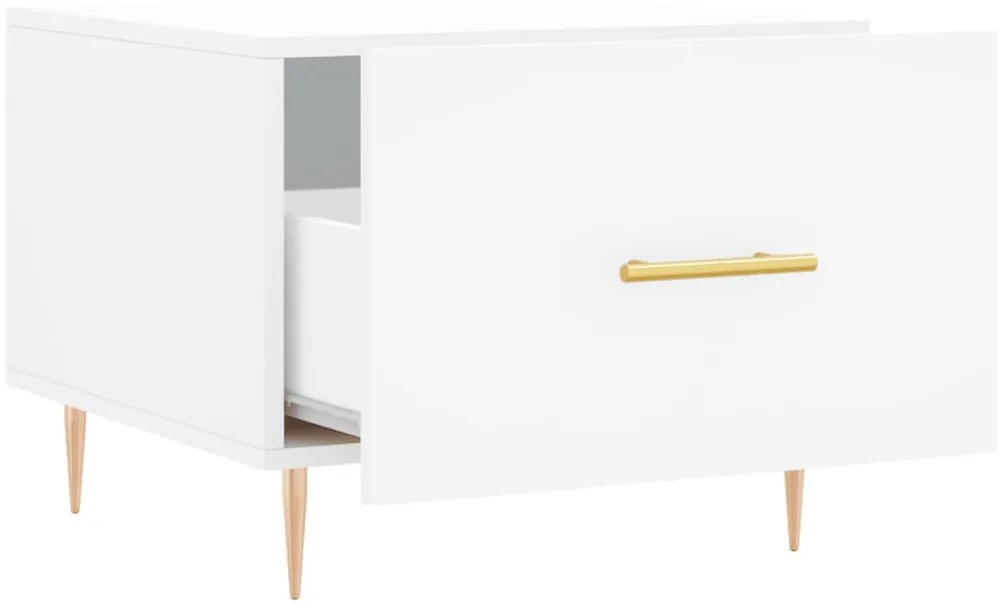 Mesa de centro 50x50x40 cm derivados de madeira branco