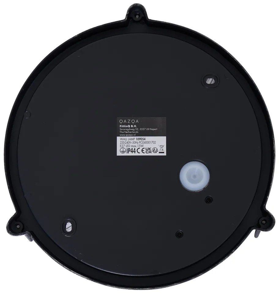 Candeeiro de Parede Exterior Prateado Redondo IP44 - Noutica