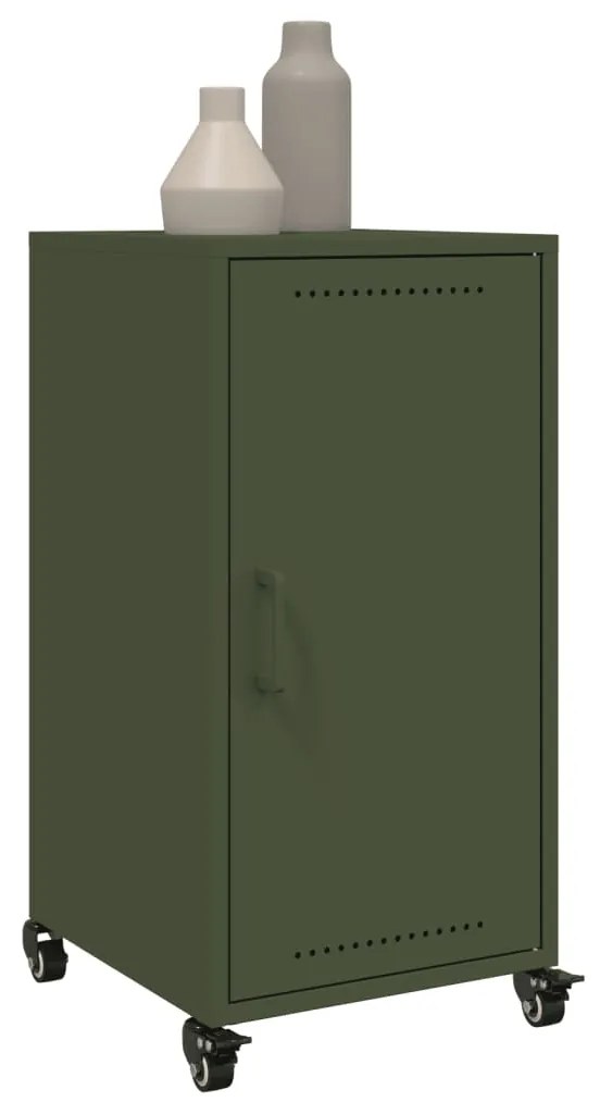 Aparador 36x39x72 cm aço verde azeitona
