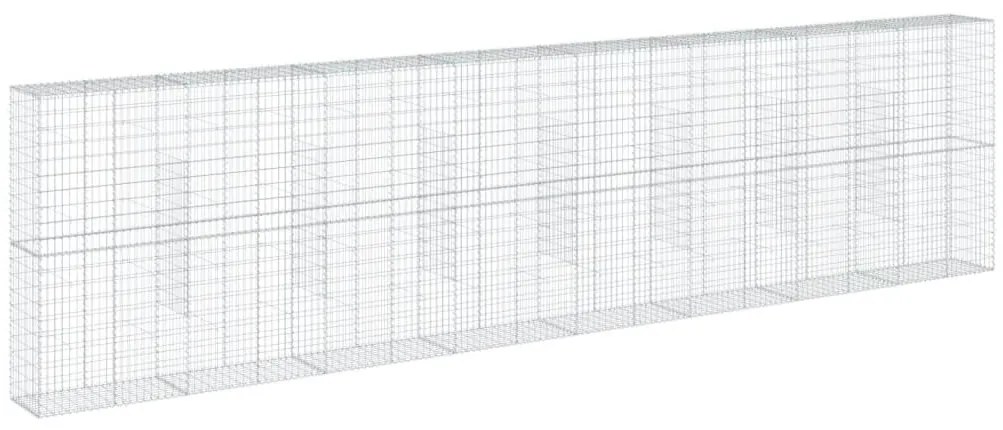 Cesto gabião com cobertura 800x50x200 cm ferro galvanizado