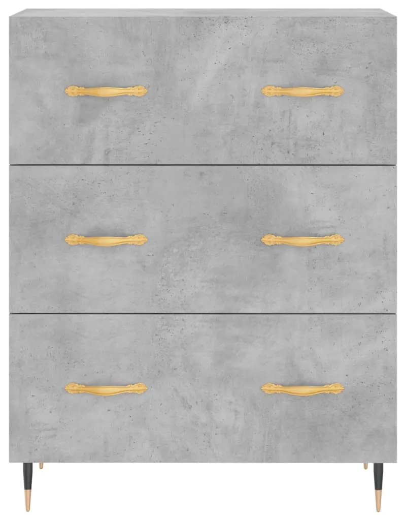Armário alto 69,5x34x180 cm derivados de madeira cinza cimento